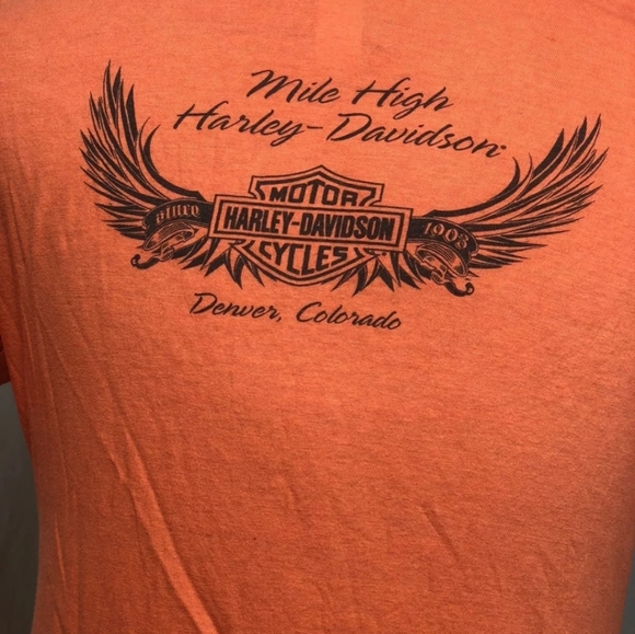 Harley-Davidson Peach Tee - Picture 7 of 9